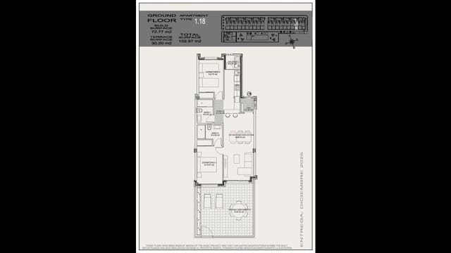2 soverom Villa til salgs i Aguas Nuevas, Torrevieja med svømmebasseng - € 263 900 (Ref: 8615016)