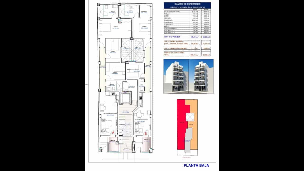 Apartamento de 3 habitaciones en Torrevieja en venta con piscina - 279.000 € (Ref: 8644774)