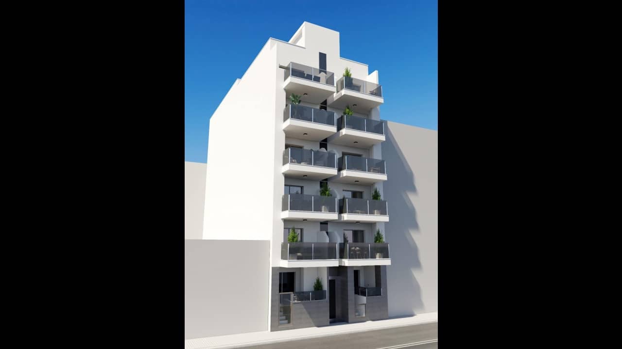 3 makuuhuone Huoneisto myytävänä paikassa Torrevieja mukana uima-altaan - 309 000 € (Ref: 8644775)