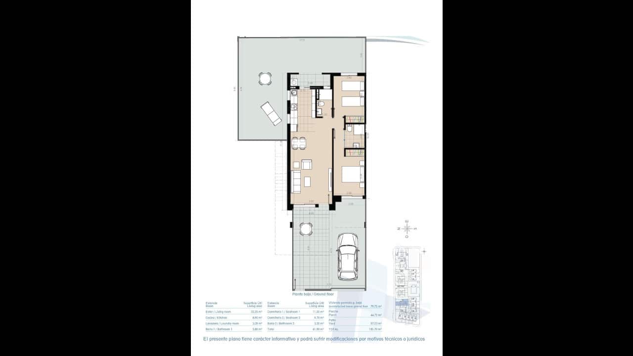 2 sovrum Villa till salu i Torre de la Horadada med pool - 369 900 € (Ref: 8668115)