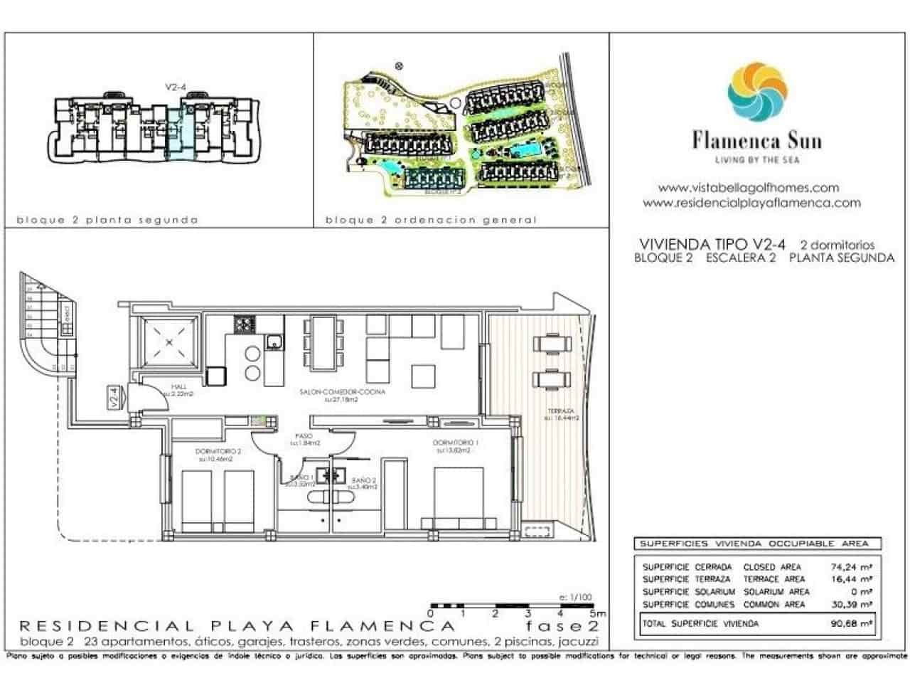 2 slaapkamer Appartement te koop in Playa Flamenca met zwembad - € 385.000 (Ref: 9233226)