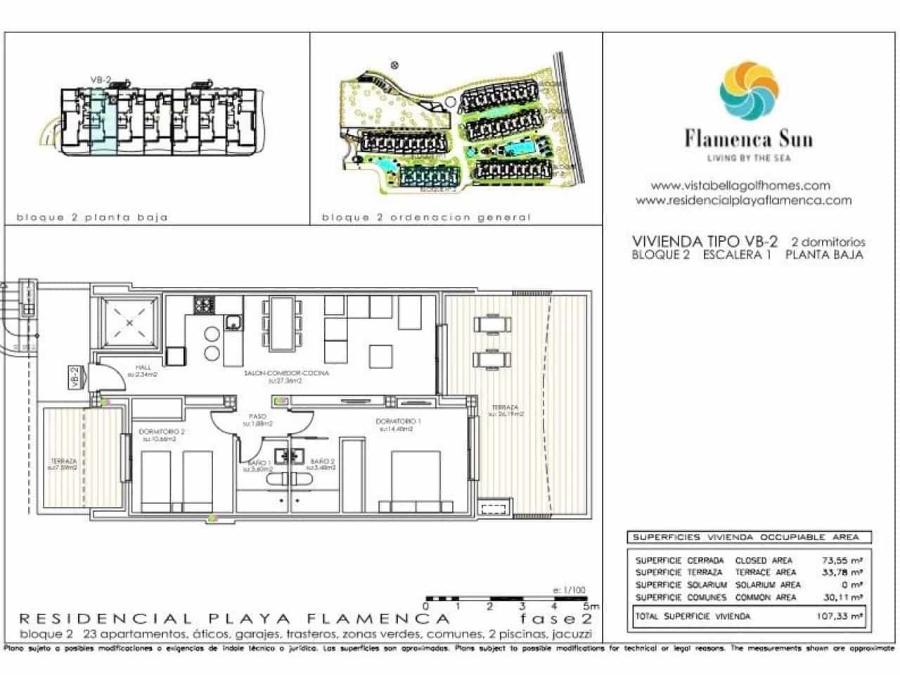2 slaapkamer Appartement te koop in Playa Flamenca met zwembad - € 380.000 (Ref: 9233230)