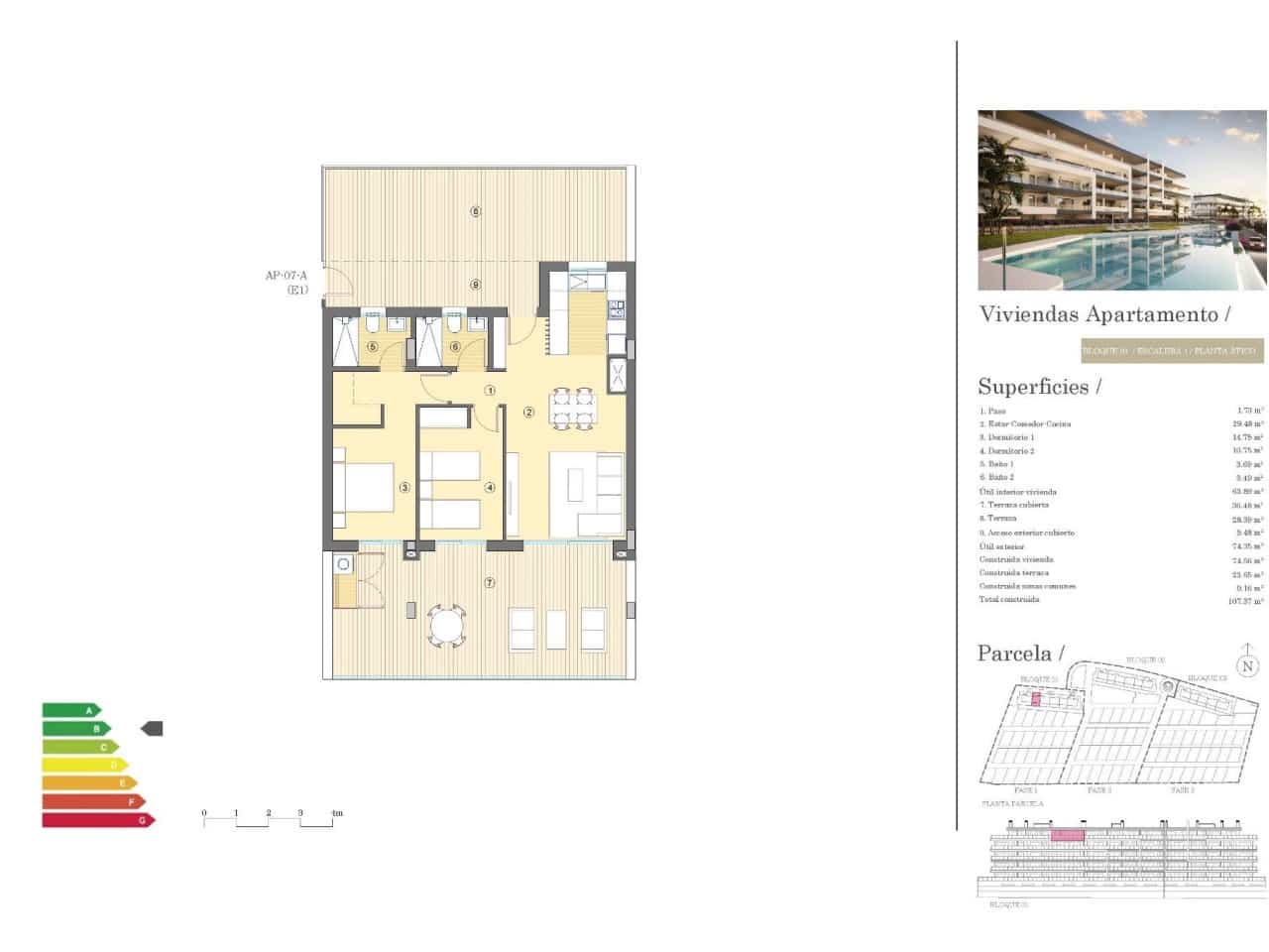 2 chambre Appartement à vendre à Muchamiel / Mutxamel avec piscine - 399 000 € (Ref: 9233239)