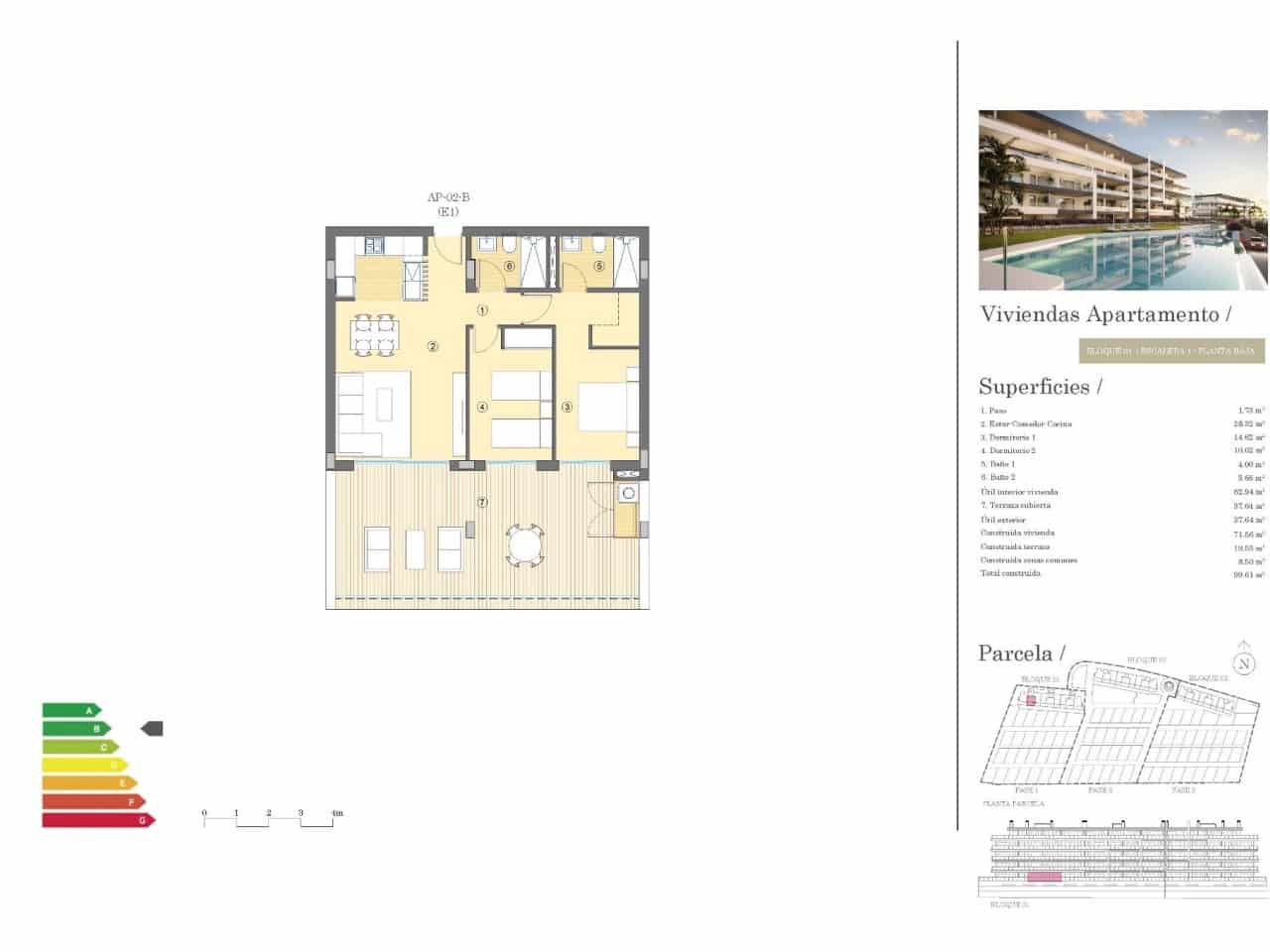 2 chambre Appartement à vendre à Muchamiel / Mutxamel avec piscine - 266 000 € (Ref: 9233240)