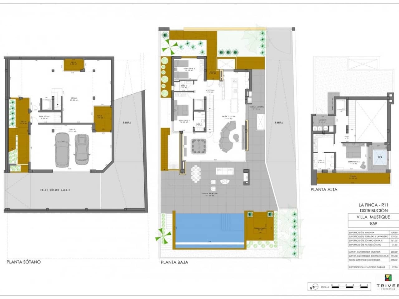 3 sovrum Villa till salu i Algorfa med pool - 1 455 000 € (Ref: 9233252)