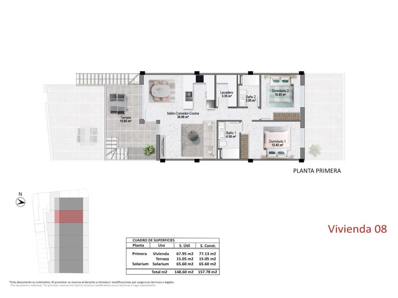 2 slaapkamer Villa te koop in Pilar de la Horadada met zwembad - € 319.900 (Ref: 9233300)
