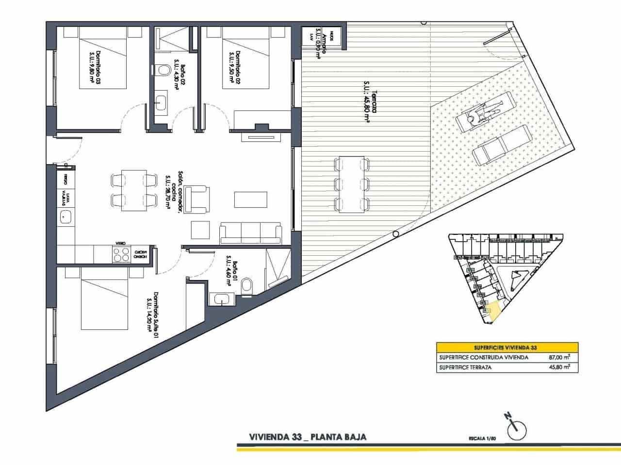 3 bedroom Villa for sale in San Fulgencio with pool - € 308,900 (Ref: 9233350)