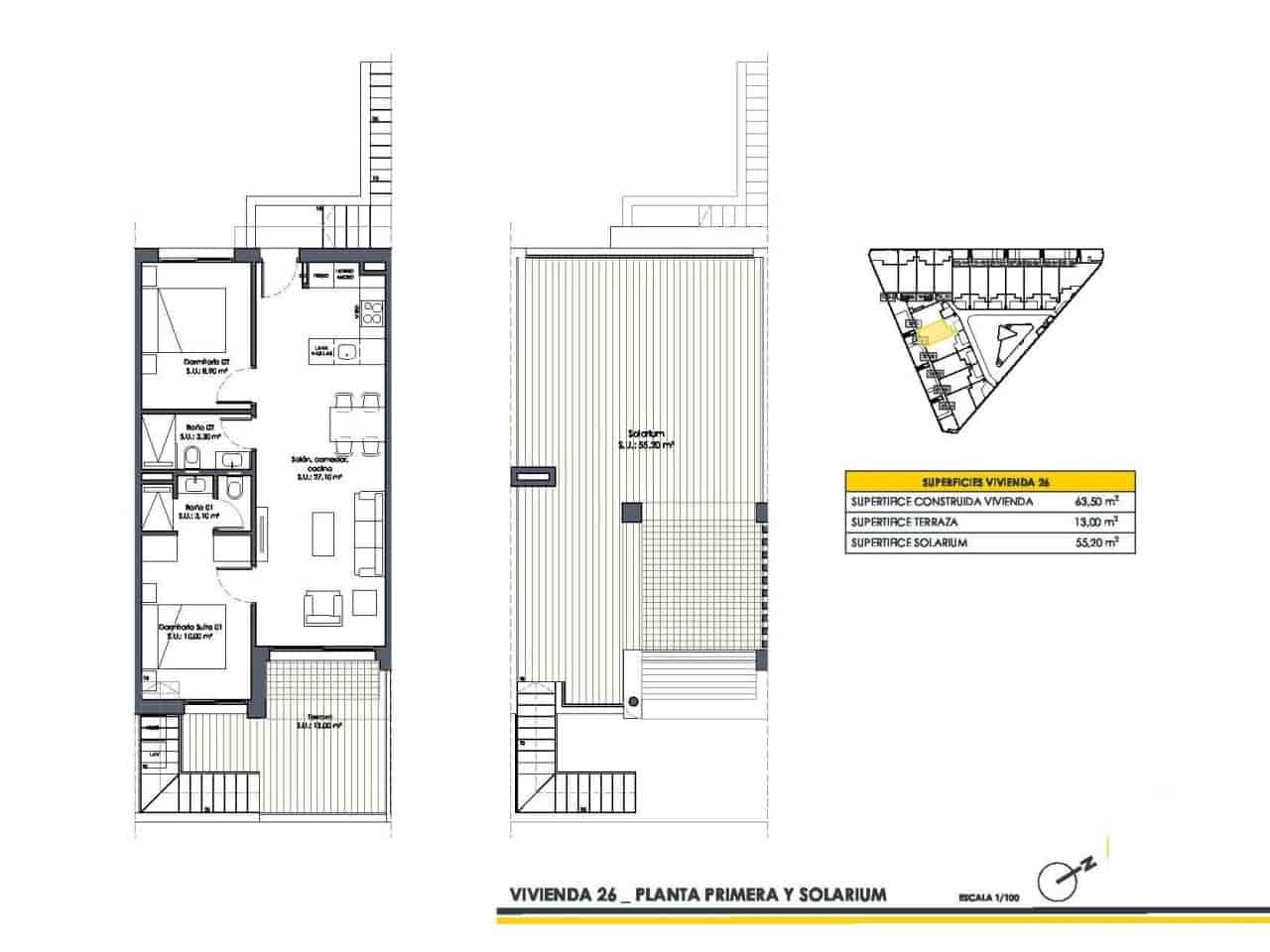 2 sovrum Villa till salu i San Fulgencio med pool - 251 900 € (Ref: 9233351)