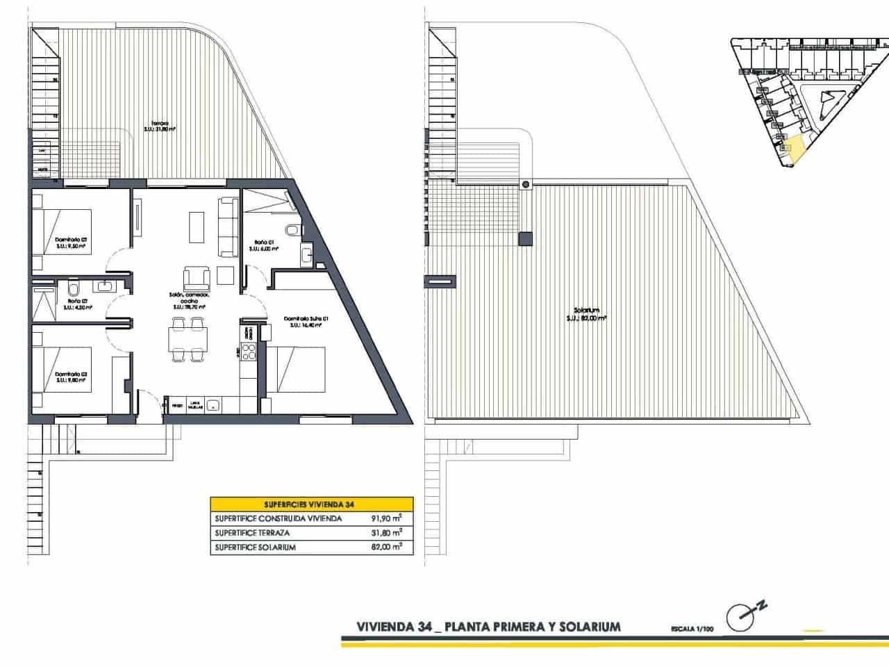 3 Zimmer Villa zu verkaufen in San Fulgencio mit Pool - 316.900 € (Ref: 9233352)