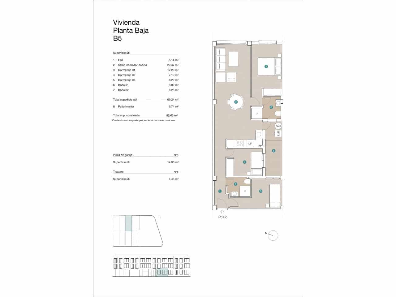 3 quarto Apartamento para venda em Jacarilla com piscina - 158 500 € (Ref: 9233359)