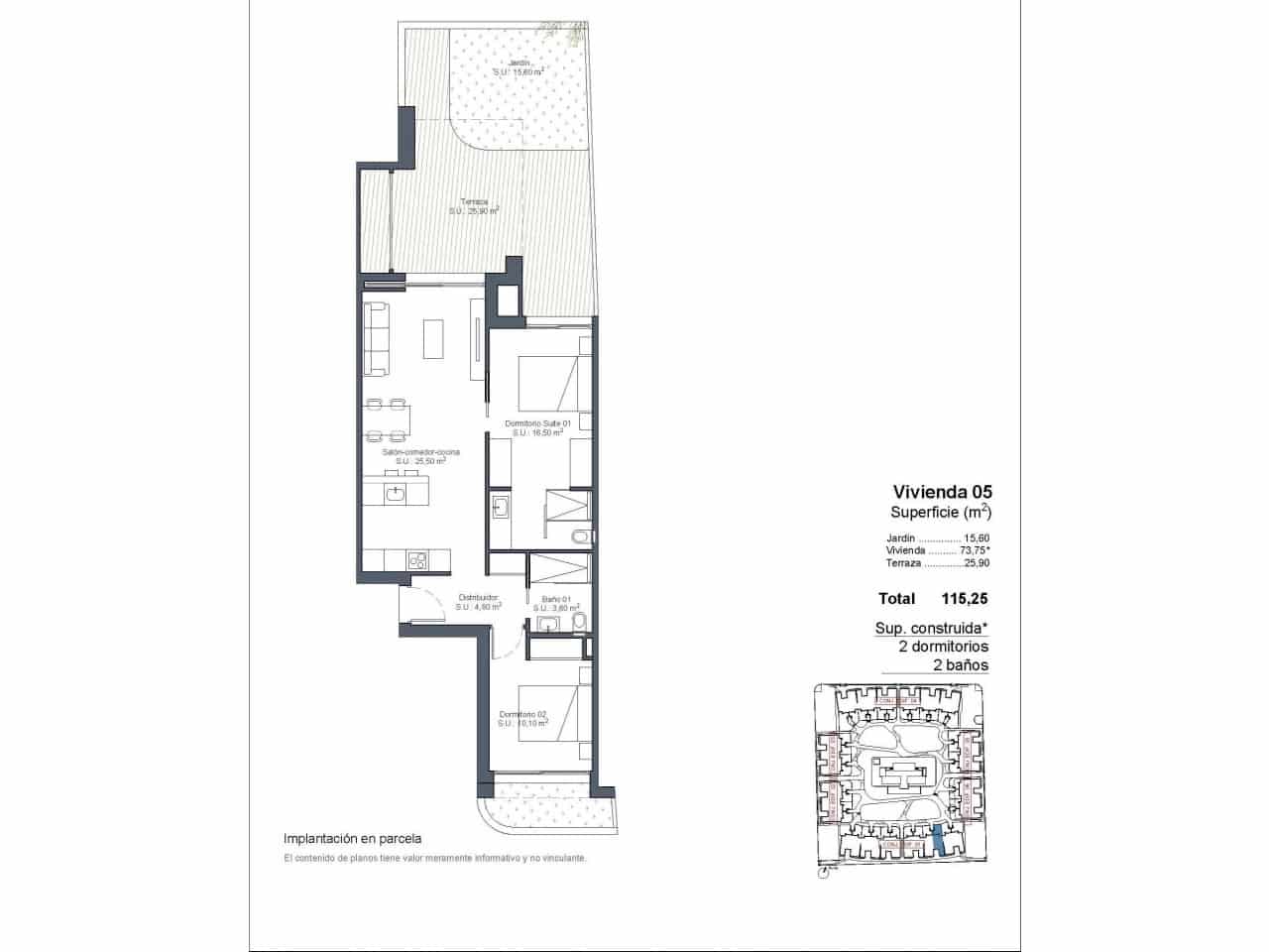 2 slaapkamer Villa te koop in Ciudad Quesada met zwembad - € 303.000 (Ref: 9233360)