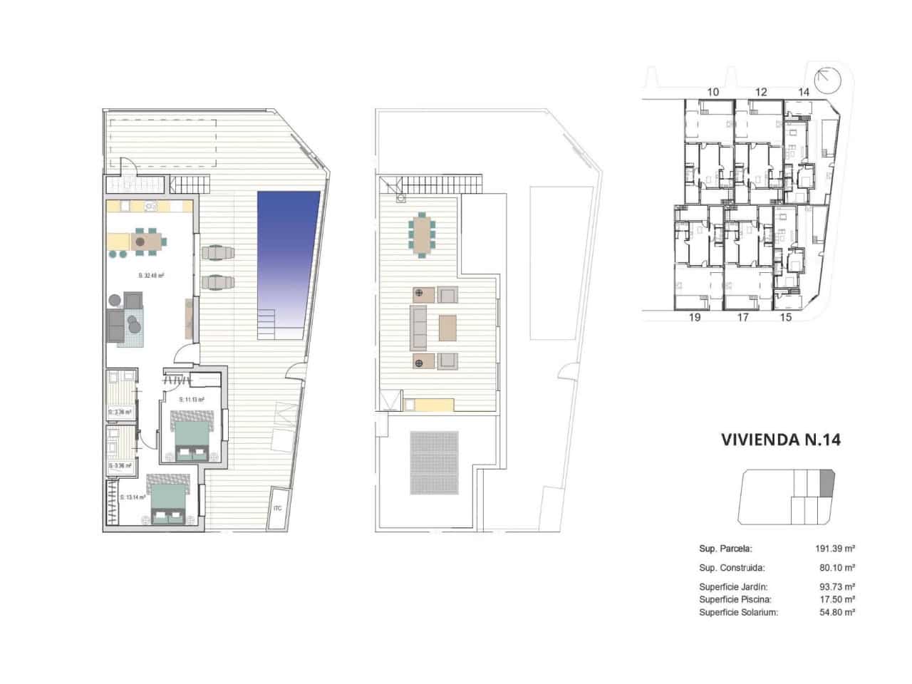 2 bedroom Villa for sale in Roldan with pool - € 314,900 (Ref: 9233363)