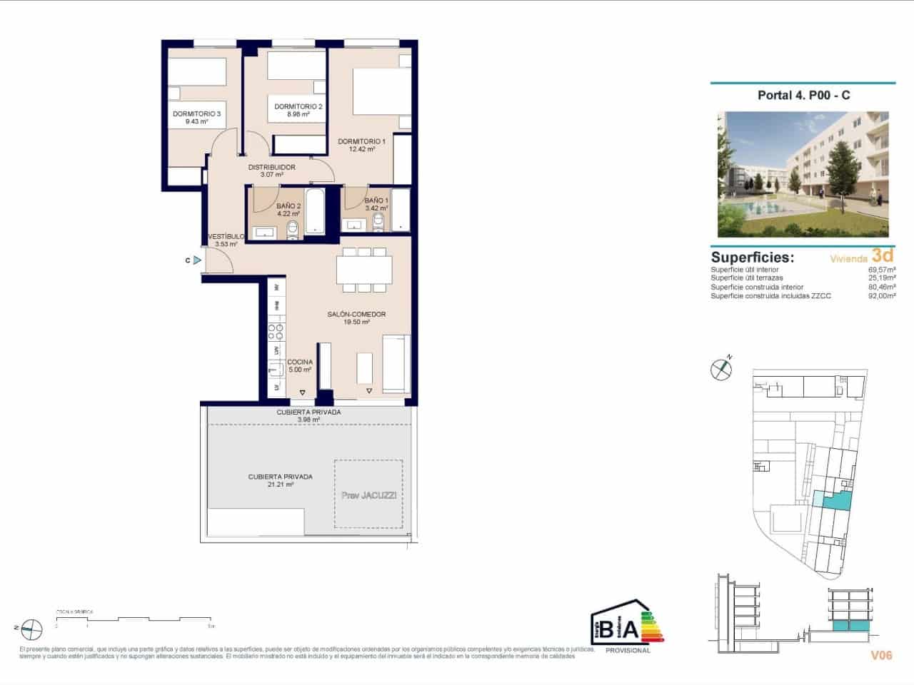3 sovrum Lägenhet till salu i Alicante stad med pool - 337 000 € (Ref: 9233405)
