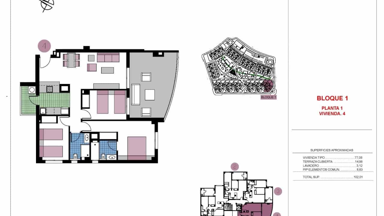 3 quarto Apartamento para venda em Pilar de la Horadada com piscina - 365 000 € (Ref: 9233525)