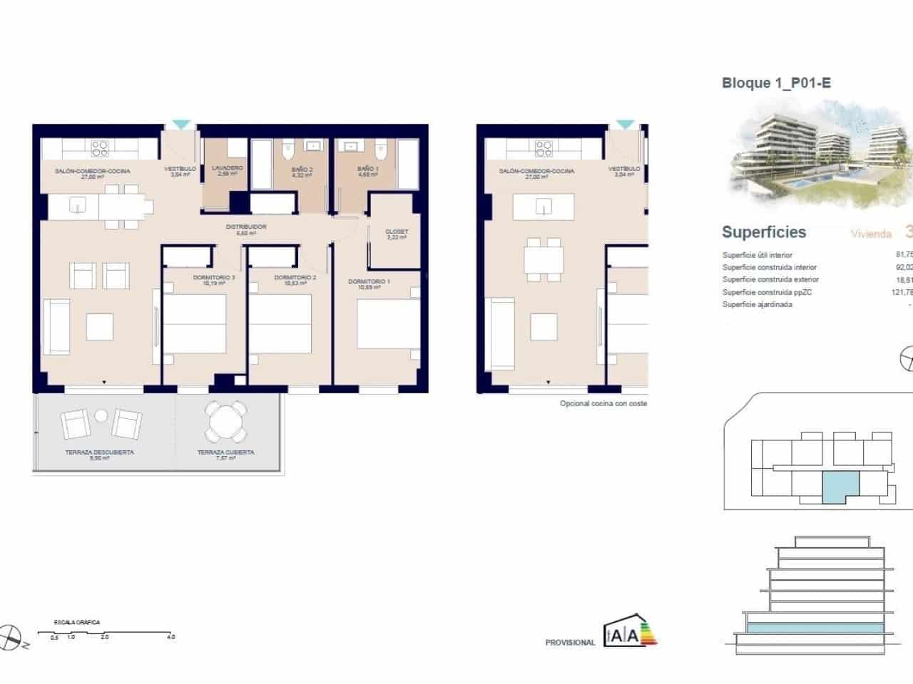 3 chambre Appartement à vendre à La Villajoyosa / Vila Joiosa avec piscine - 423 000 € (Ref: 9233594)