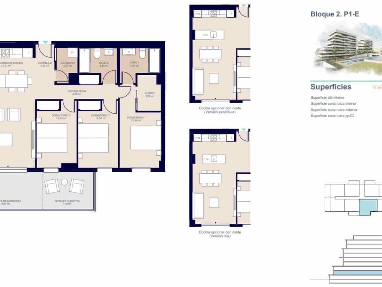 3 quarto Apartamento para venda em La Villajoyosa / Vila Joiosa com piscina - 398 000 € (Ref: 9233594)