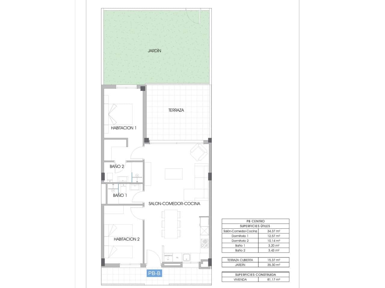 2 bedroom Apartment for sale in La Villajoyosa / Vila Joiosa with pool garage - € 369,000 (Ref: 9254532)