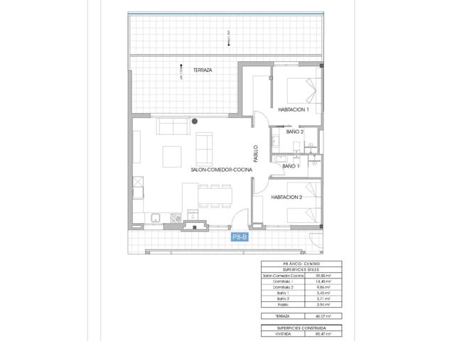 2 chambre Appartement à vendre à La Cala de Villajoyosa, La Villajoyosa / Vila Joiosa avec piscine - 550 000 € (Ref: 9254533)