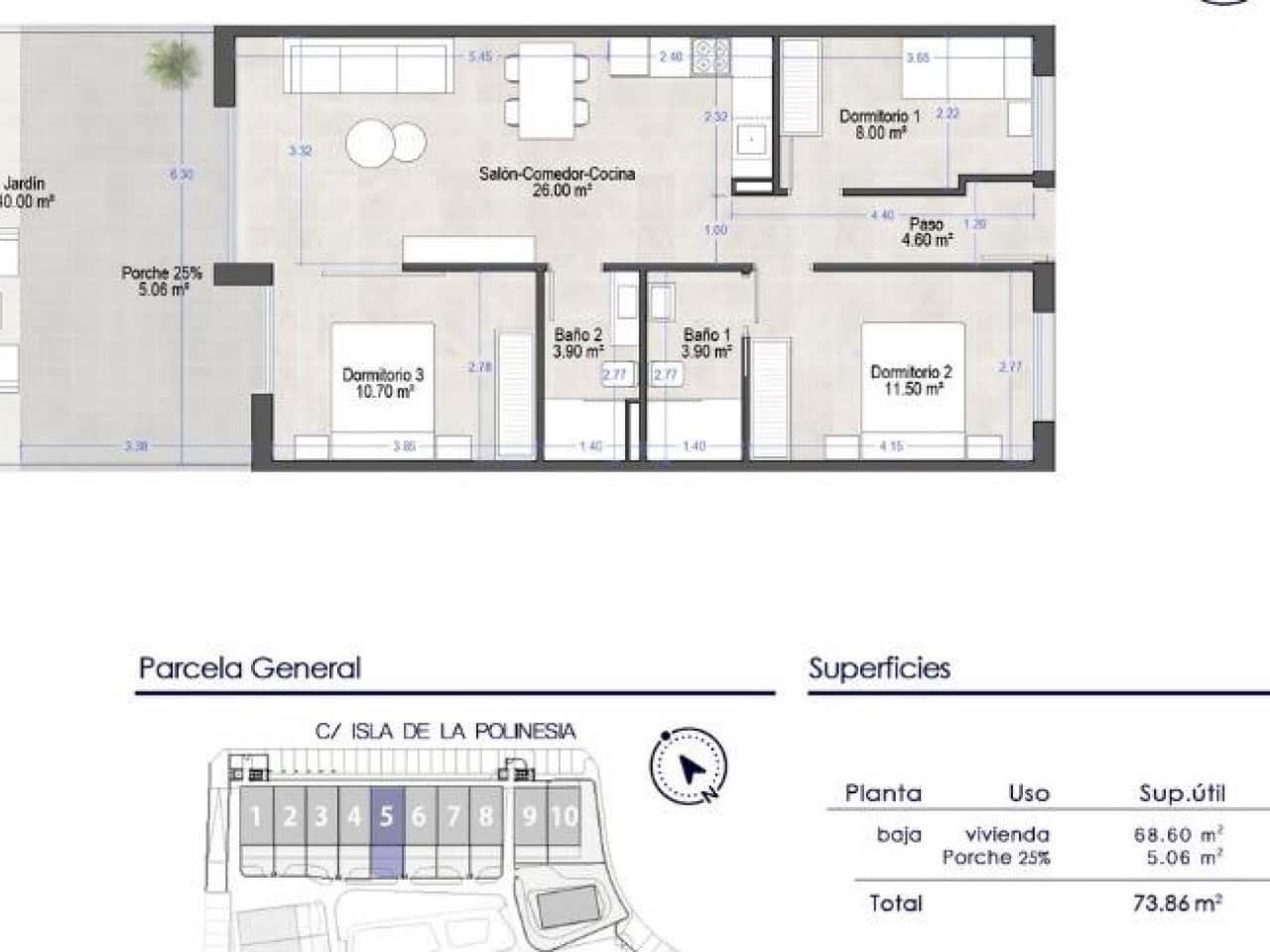 3 bedroom Apartment for sale in Santiago de la Ribera with pool garage - € 280,000 (Ref: 9254534)