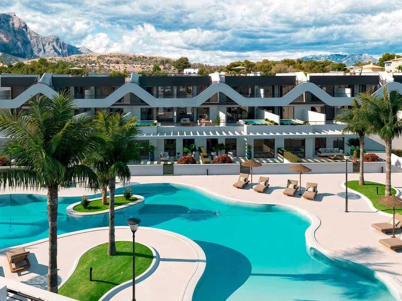 2 sovrum Lägenhet till salu i Alfaz del Pi / L'Alfas del Pi med pool - 320 000 € (Ref: 9254540)