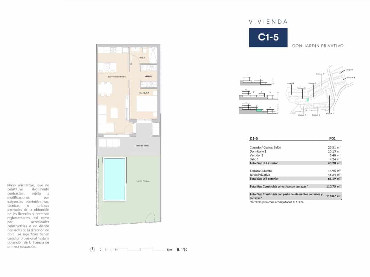 1 slaapkamer Appartement te koop in Alfaz del Pi / L'Alfas del Pi met zwembad - € 243.000 (Ref: 9254542)