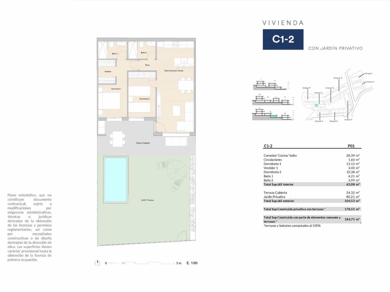 2 camera da letto Appartamento in vendita in Alfaz del Pi / L'Alfas del Pi con piscina - 293.000 € (Rif: 9254543)