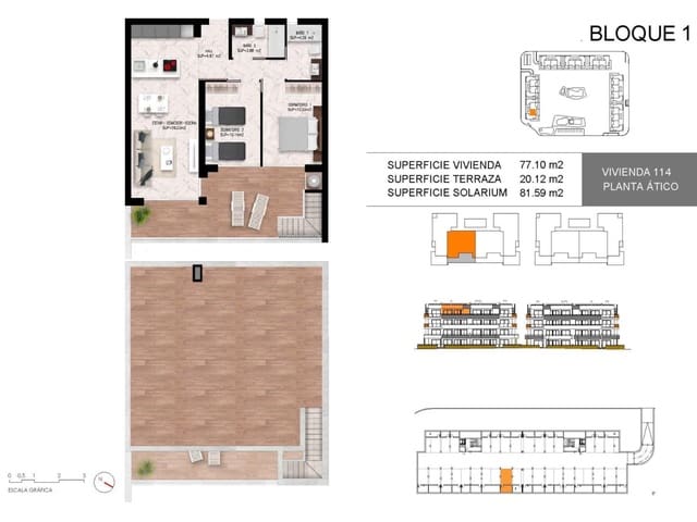 2 sovrum Lägenhet till salu i La Siesta, Torrevieja med pool - 325 000 € (Ref: 9254546)