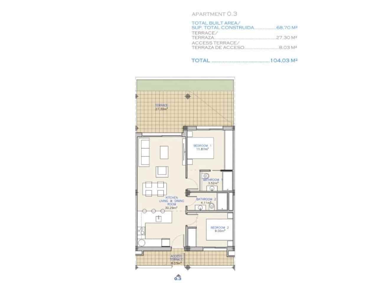 Apartamento de 2 habitaciones en Los Alcázares en venta con piscina - 275.000 € (Ref: 9254547)