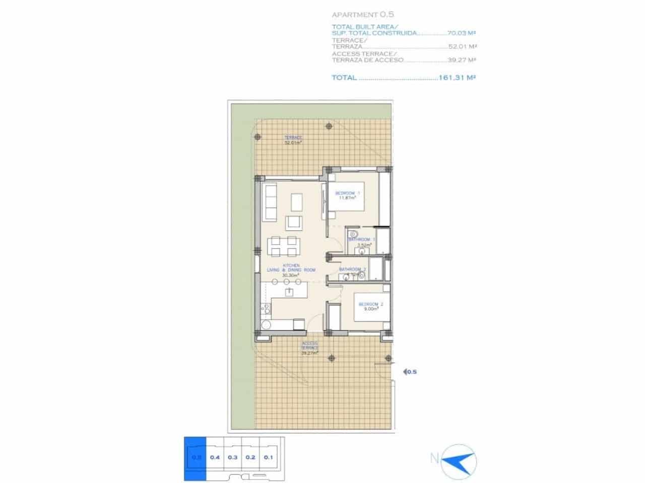 Apartamento de 2 habitaciones en Los Alcázares en venta con piscina - 275.000 € (Ref: 9254547)