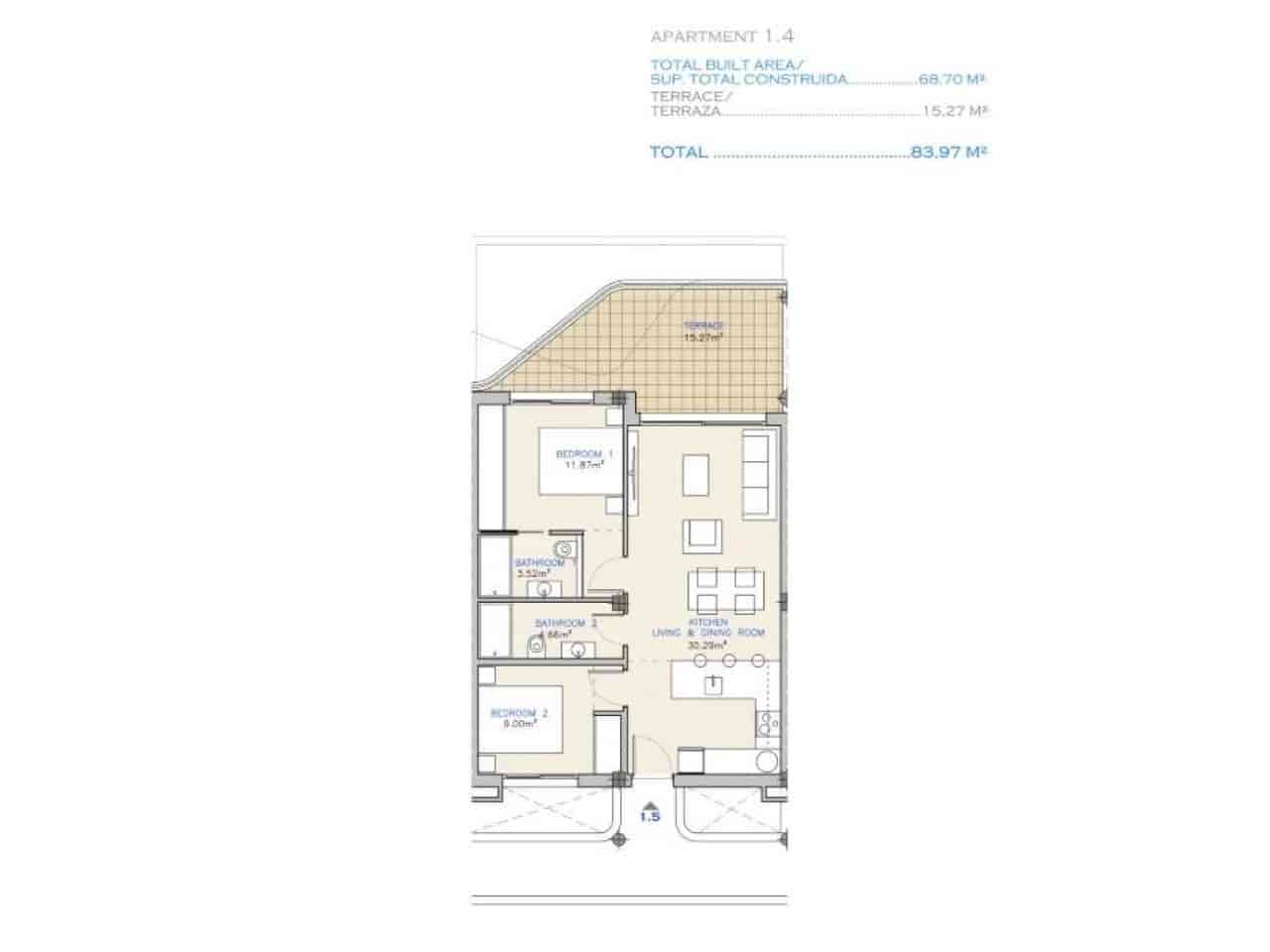 2 makuuhuone Huoneisto myytävänä paikassa Los Alcazares mukana uima-altaan 
autotalli - 292 000 € (Ref: 9254548)