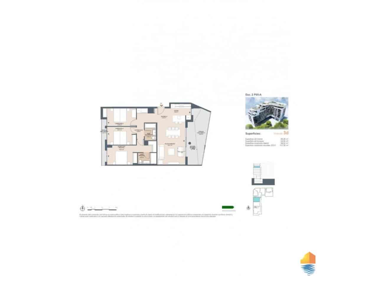 3 bedroom Apartment for sale in Alicante / Alacant city with pool - € 468,600 (Ref: 9291196)