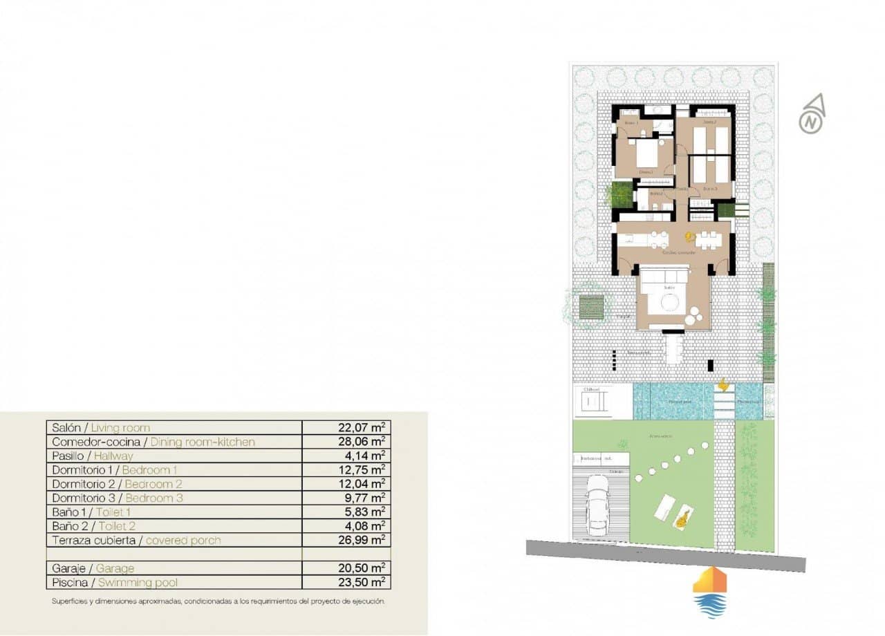 3 slaapkamer Villa te koop in San Fulgencio met zwembad - € 660.000 (Ref: 9337662)