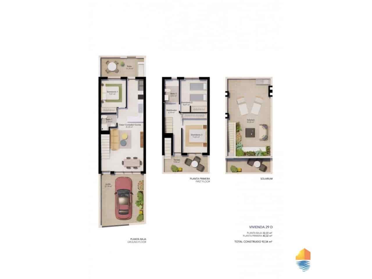 3 slaapkamer Huis te koop in Pilar de la Horadada met zwembad - € 344.900 (Ref: 9390386)