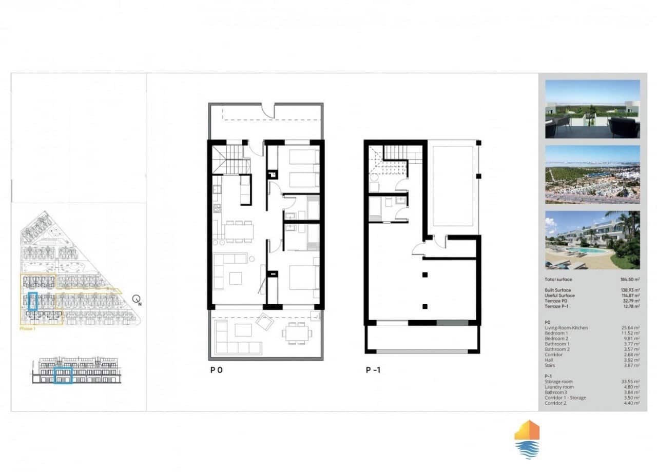 2 makuuhuone Huvila myytävänä paikassa Torrevieja mukana uima-altaan - 315 000 € (Ref: 9451783)