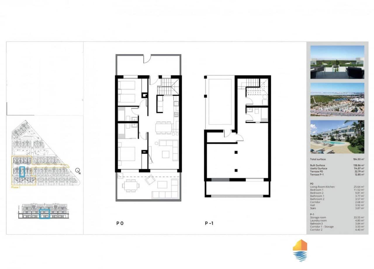 2 makuuhuone Huvila myytävänä paikassa Torrevieja mukana uima-altaan - 315 000 € (Ref: 9451783)
