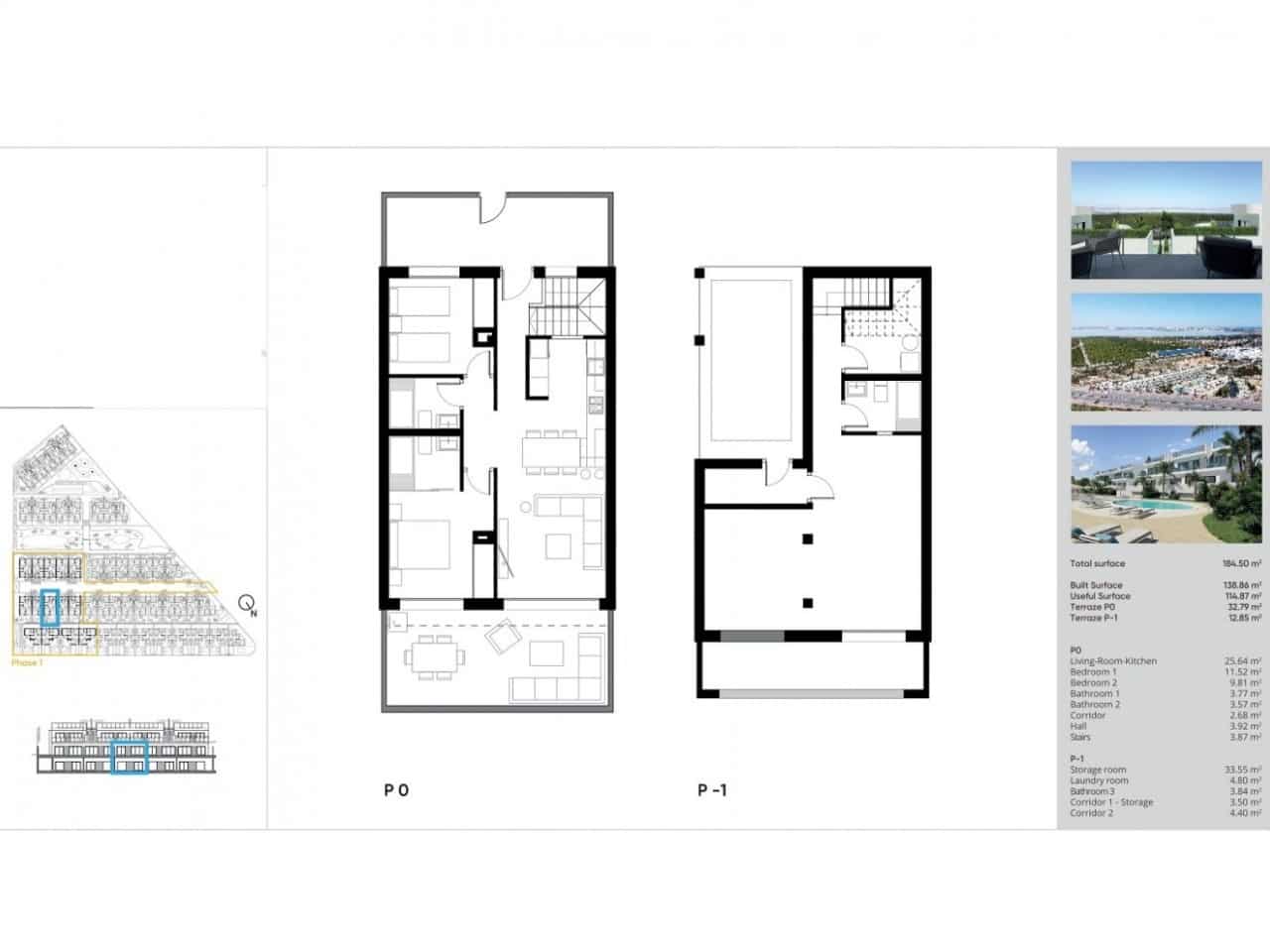 2 makuuhuone Huvila myytävänä paikassa Torrevieja mukana uima-altaan - 315 000 € (Ref: 9451783)