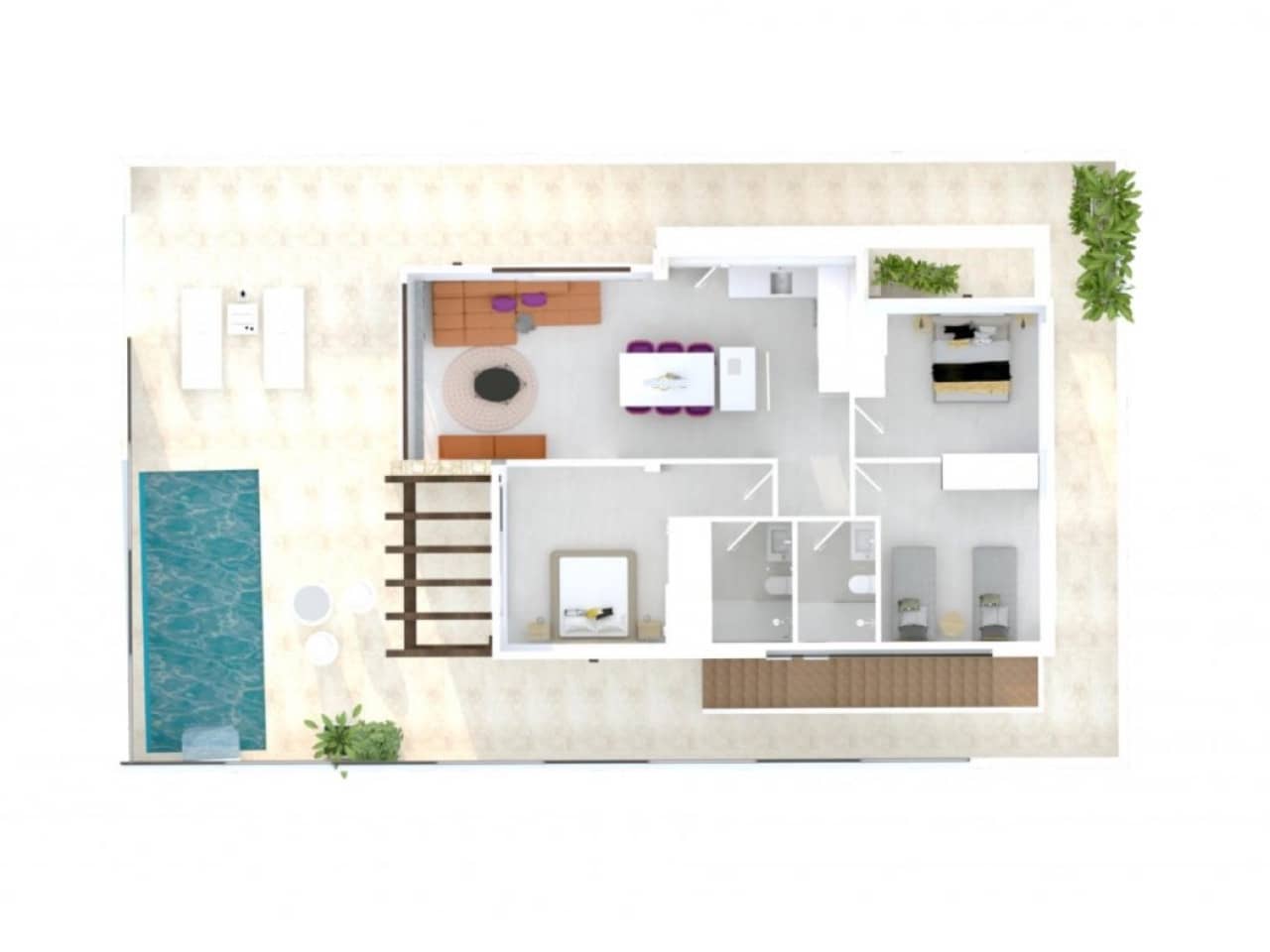 3 soverom Villa til salgs i Vera med svømmebasseng garasje - € 429 000 (Ref: 9634041)