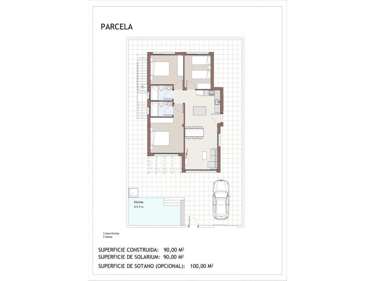 3 soverom Villa til salgs i Vera med svømmebasseng garasje - € 429 000 (Ref: 9634041)