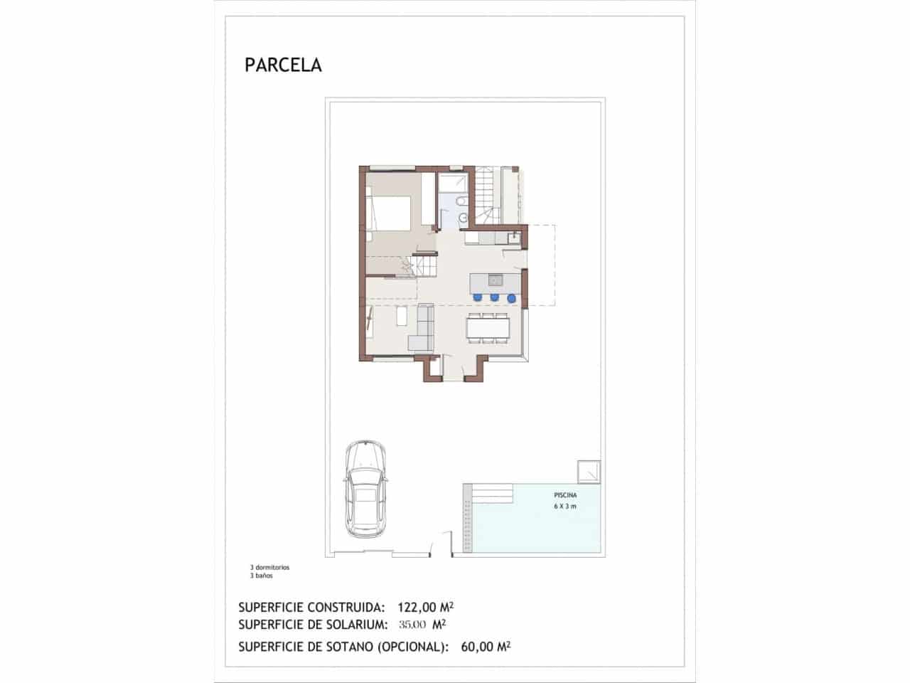 3 soverom Villa til salgs i Vera med svømmebasseng garasje - € 459 000 (Ref: 9634044)