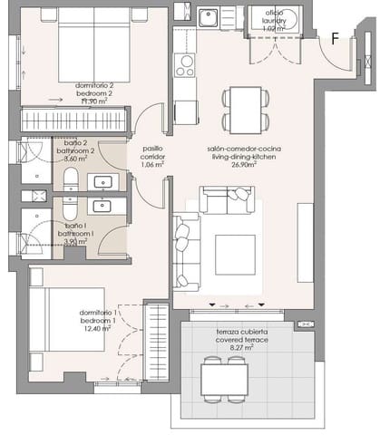 Apartamento de 2 habitaciones en Mezquitilla, Vélez-Málaga en venta con piscina garaje - 275.000 € (Ref: 10097500)
