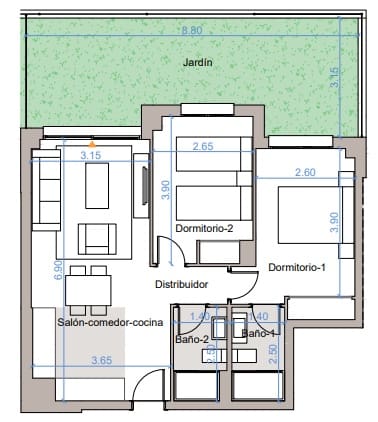 2 soverom Leilighet til salgs i Torre del Mar med svømmebasseng garasje - € 209 800 (Ref: 8742982)