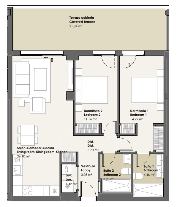 2 Zimmer Apartment zu verkaufen in Torrox-Costa mit Pool Garage - 325.000 € (Ref: 9136879)