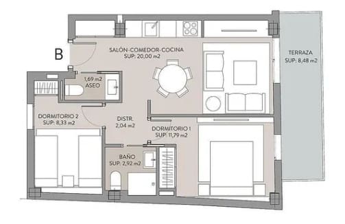 2 sovrum Takvåning till salu i Torrox-Costa med garage - 335 000 € (Ref: 9570576)