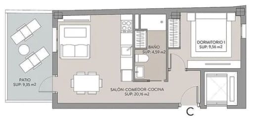 1 quarto Apartamento para venda em Torrox-Costa com garagem - 220 000 € (Ref: 9570577)