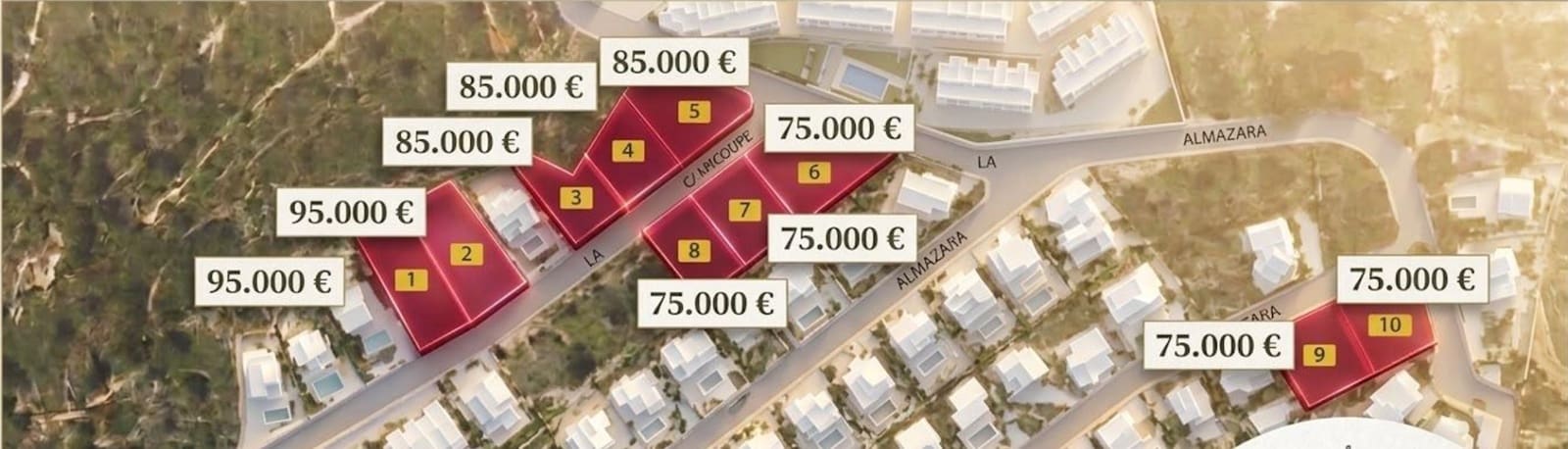Bauplatz zu verkaufen in Jalon / Xalo - 75.000 € (Ref: 10074645)