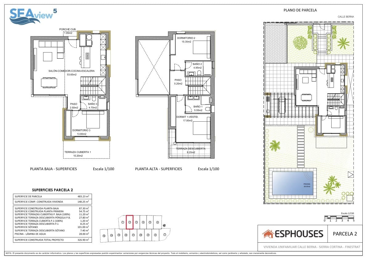 3 makuuhuone Huvila myytävänä paikassa Finestrat mukana uima-altaan - 1 065 000 € (Ref: 6734636)