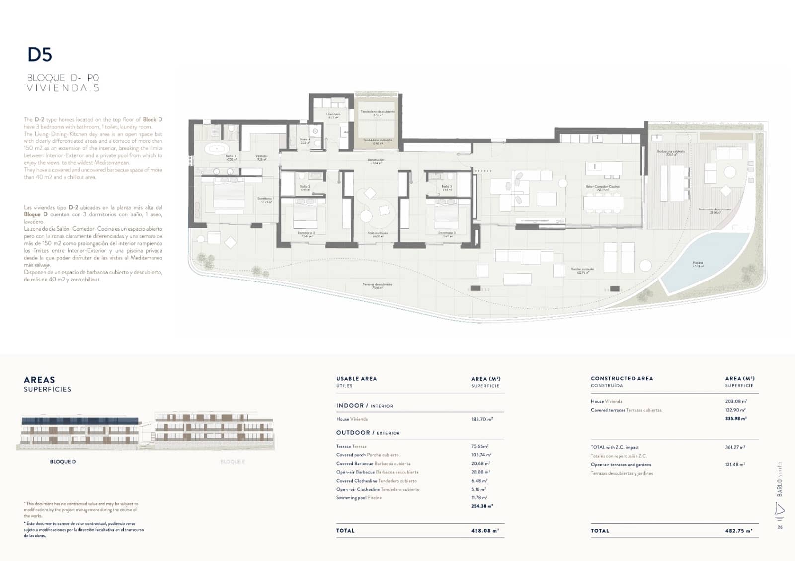 3 slaapkamer Appartement te koop in Benicassim met zwembad garage - € 1.750.000 (Ref: 8463420)