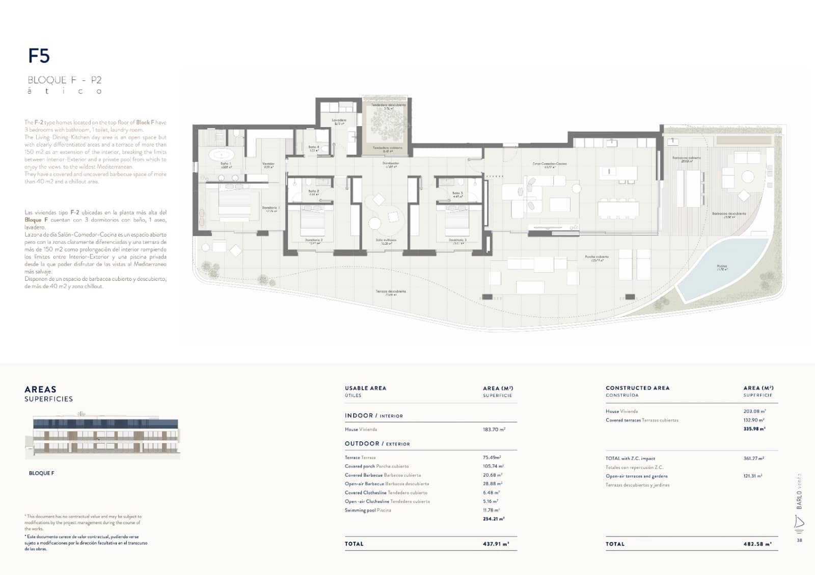 3 soverom Leilighet til salgs i Benicassim med svømmebasseng garasje - € 1 750 000 (Ref: 8463420)