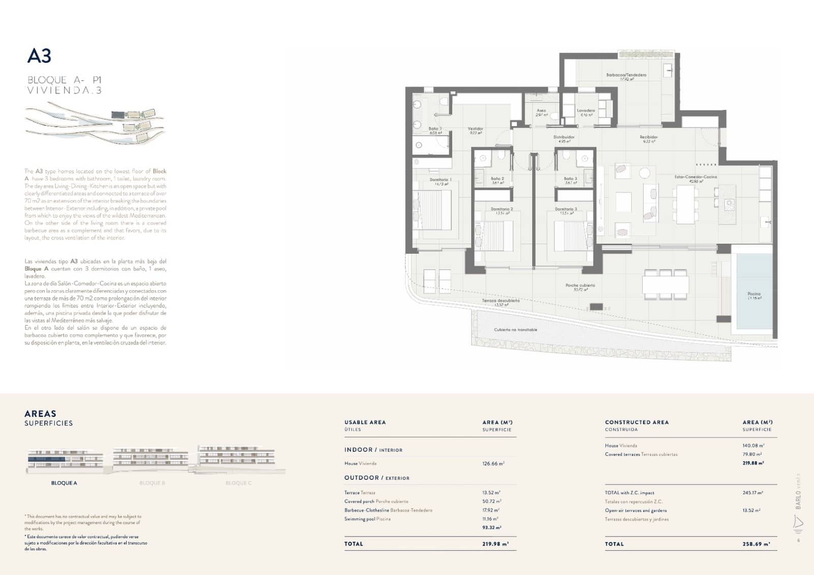 3 camera da letto Appartamento in vendita in Oropesa  con piscina garage - 820.000 € (Rif: 9911481)