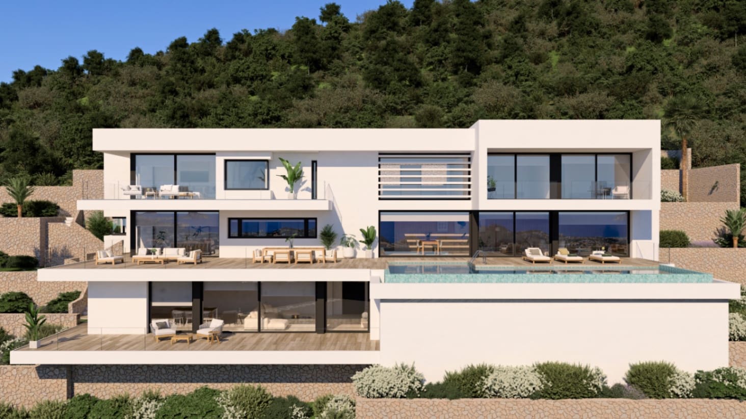 5 Zimmer Villa zu verkaufen in Cumbre del Sol mit Pool Garage - 5.857.000 € (Ref: 9911494)